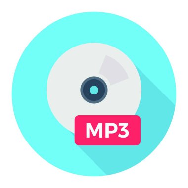 mp3 simge vektör illüstrasyonu