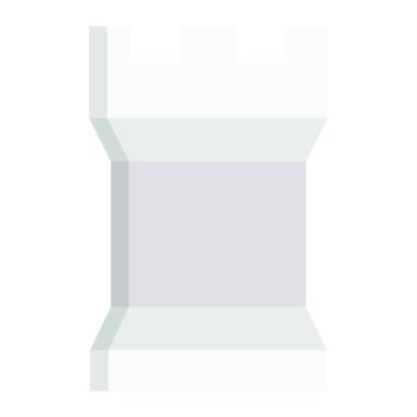 Satranç figürü simgesi, vektör illüstrasyonu basit tasarım