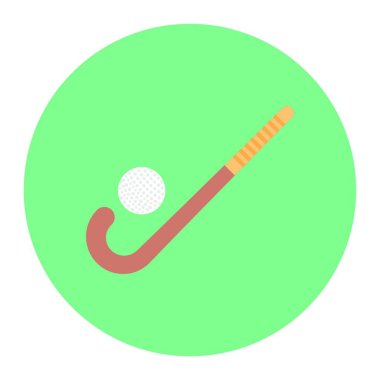 top ve sopa simgesi, vektör illüstrasyonu basit tasarım