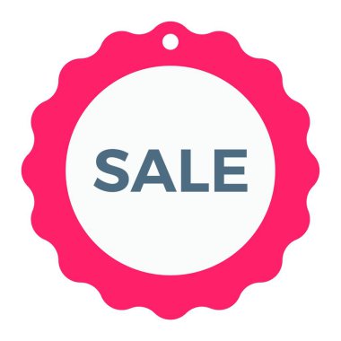 satış etiketi simgesi, vektör illüstrasyonu basit tasarım