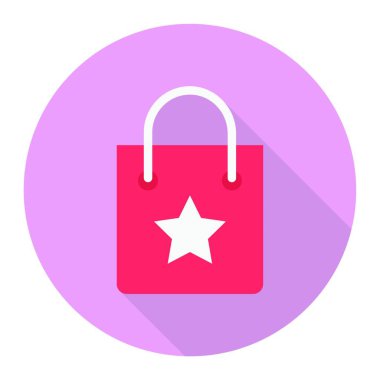 çanta web simgesi vektör illüstrasyonu