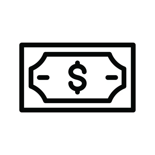 Cash Icon Vektor Illustration — Stockvektor