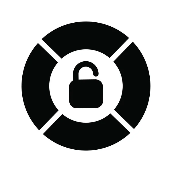 Icono Seguridad Ilustración Vectorial — Archivo Imágenes Vectoriales