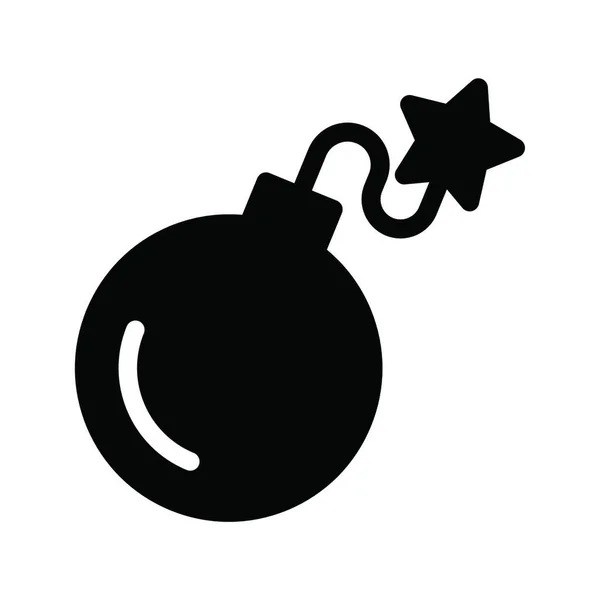 Illustration Vectorielle Icône Bombe — Image vectorielle