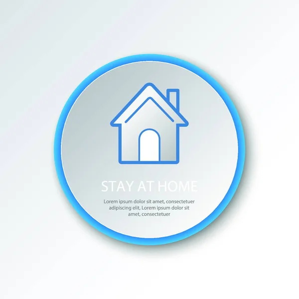 House Button Icon Vector Illustration — Stock Vector
