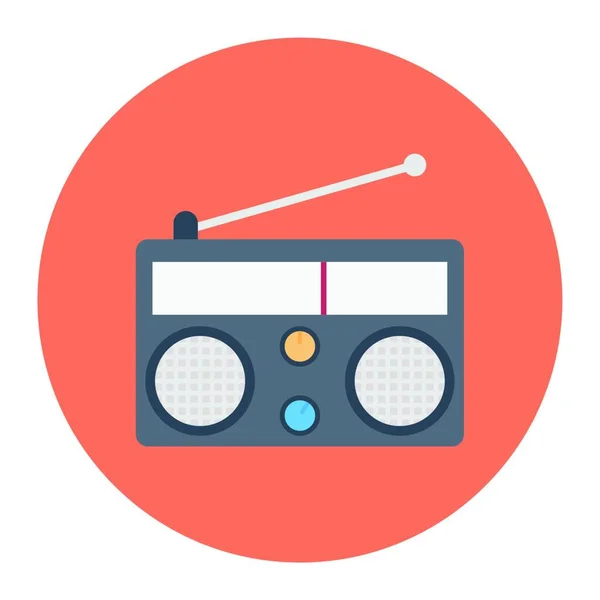 Radio Web Icon Vector Illustration — стоковый вектор
