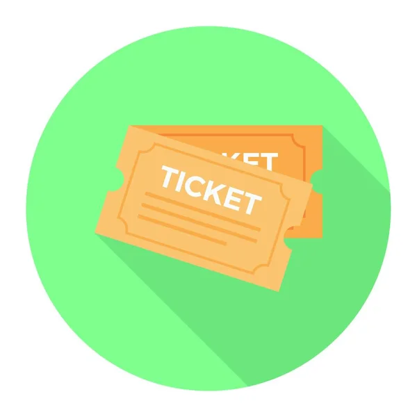 Tickets Icono Vector Ilustración — Vector de stock