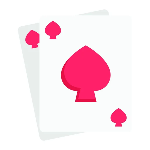 Poker Ikona Vektorové Ilustrace — Stockový vektor
