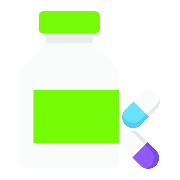 Pills Icon Vector Illustration Simple Design — Stock Vector