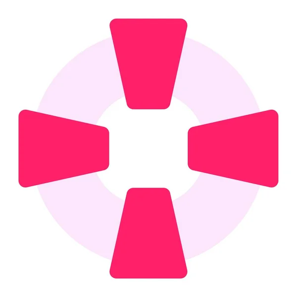 Lifebuoy Icon Vector Illustration Simple Design — ストックベクタ