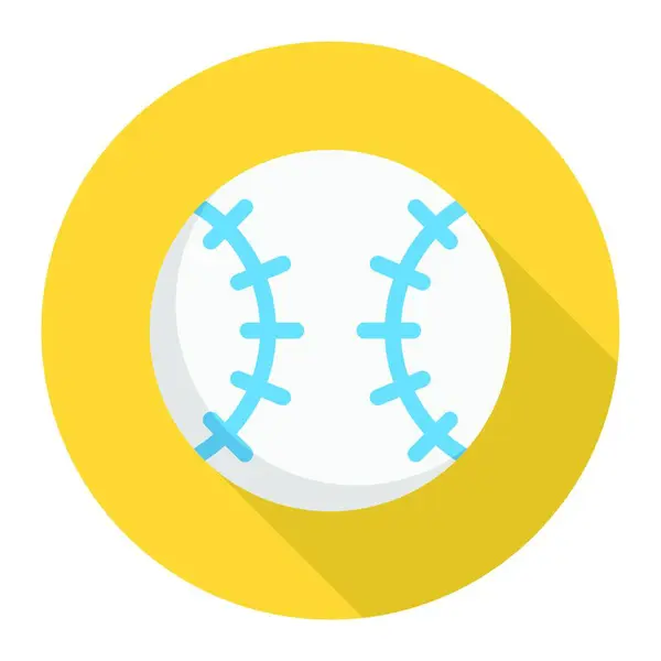 Иконка Бейсбола Векторная Иллюстрация — стоковый вектор
