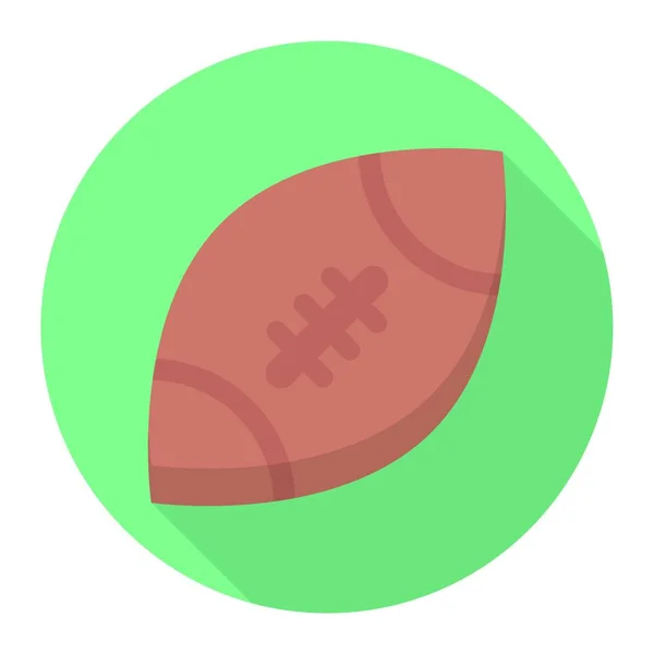 Icône Rugby Illustration Vectorielle Design Simple — Image vectorielle