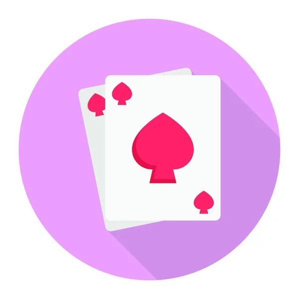 Poker Ikona Vektorové Ilustrace — Stockový vektor