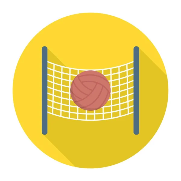 Іконка Волейболу Векторна Ілюстрація Простий Дизайн — стоковий вектор