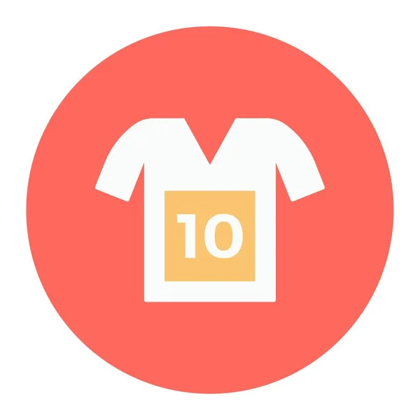 Εικονίδιο Shirt Διανυσματική Απεικόνιση Απλό Σχέδιο — Διανυσματικό Αρχείο