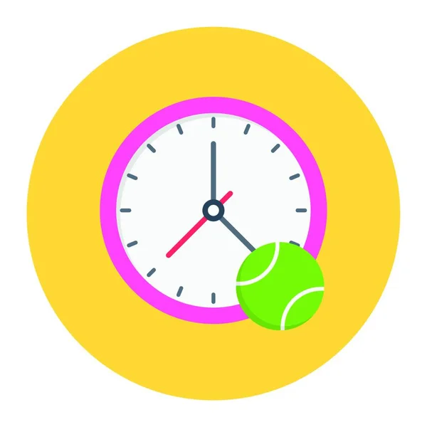 Icono Del Reloj Vector Ilustración Diseño Simple — Vector de stock