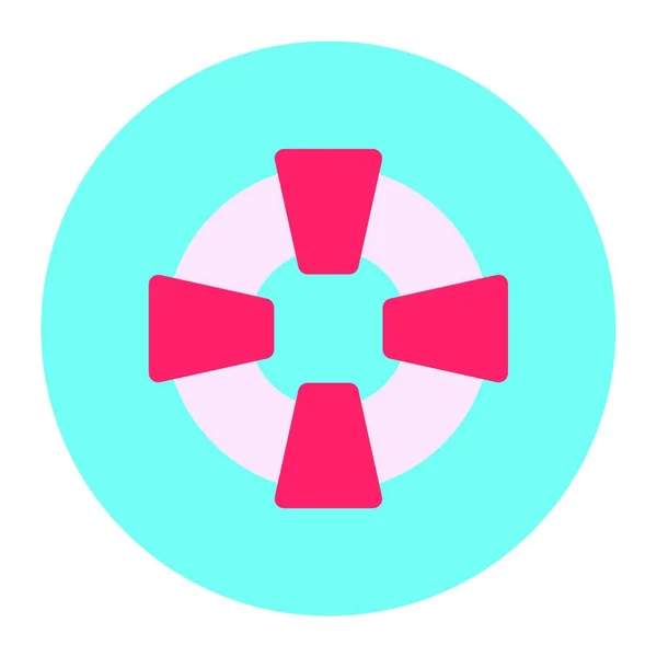 Lifebuoy Icon Vector Illustration Simple Design — ストックベクタ
