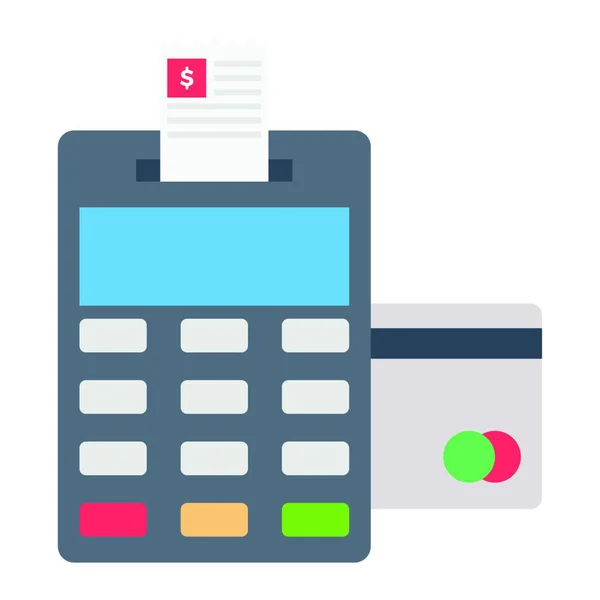 Pay Machine Icon Vector Illustration Simple Design — Stock Vector
