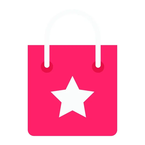 Store Bag Icon Vector Illustration Simple Design — Stock Vector