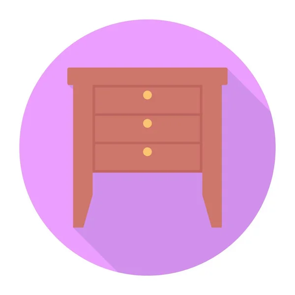 Möbelsymbol Vektorillustration Einfaches Design — Stockvektor
