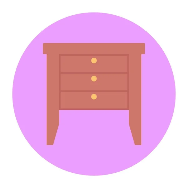 Furniture Icon Vector Illustration Simple Design — Stock Vector