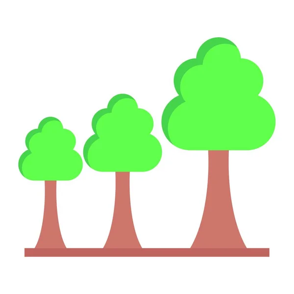 Лісова Ікона Векторна Ілюстрація Простий Дизайн — стоковий вектор