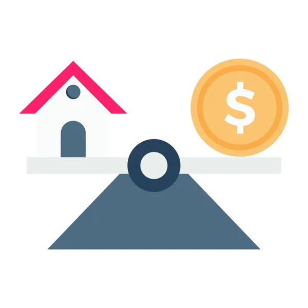 Property Icon Vector Illustration Simple Design — Stock Vector