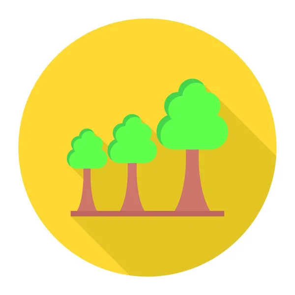 Forest Icon Vector Illustration Simple Design — Stockvektor