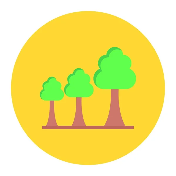 Forest Icon Vector Illustration Simple Design — ストックベクタ