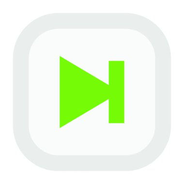 Sonraki simge, vektör illüstrasyonu basit tasarım