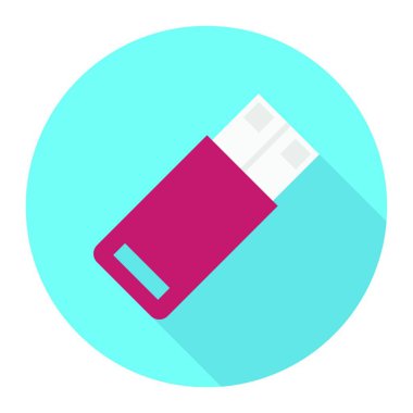 Sürücü simgesi, vektör illüstrasyonu basit tasarım