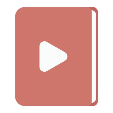 kitap simgesi, vektör illüstrasyonu basit tasarım