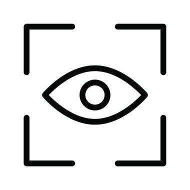 odak simge vektör çizim  