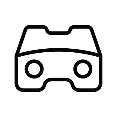 vr gözlük web simgesi vektör illüstrasyonu