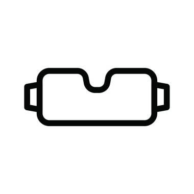 vr gözlük web simgesi vektör illüstrasyonu