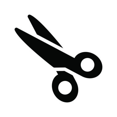 makas web simgesi vektör illüstrasyonu