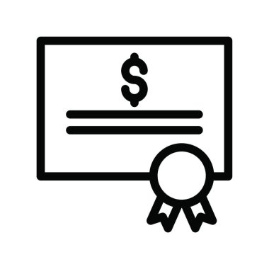 Sertifika web simgesi vektör çizimi