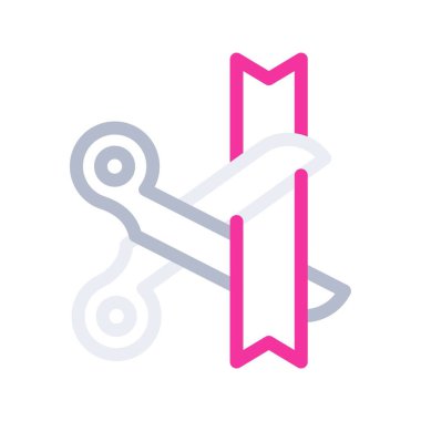 makas web simgesi vektör illüstrasyonu