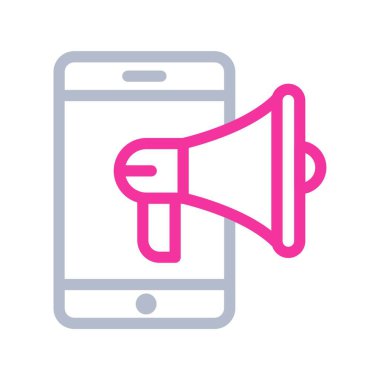 reklam simgesi vektör illüstrasyonu