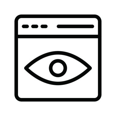 Göz simgesi vektör illüstrasyonu