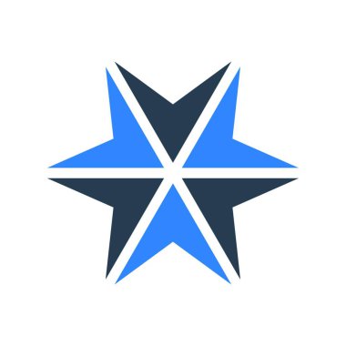 Yıldız sembolü kutsal kişilerin resmi, vektör çizim     