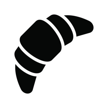 Kruvasan ağ simgesi vektör illüstrasyonu 