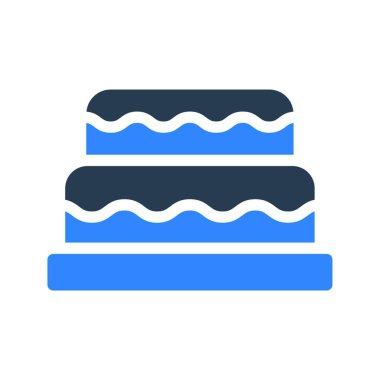 tatlı kek simge vektör çizim 