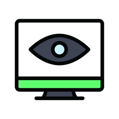 düz simge, vektör illüstrasyonu