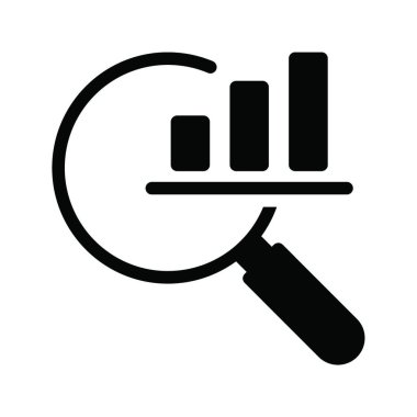 Büyüteç ağ simgesi vektör illüstrasyonu