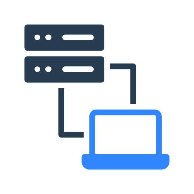 veri aktarım simgesi, vektör illüstrasyonu 