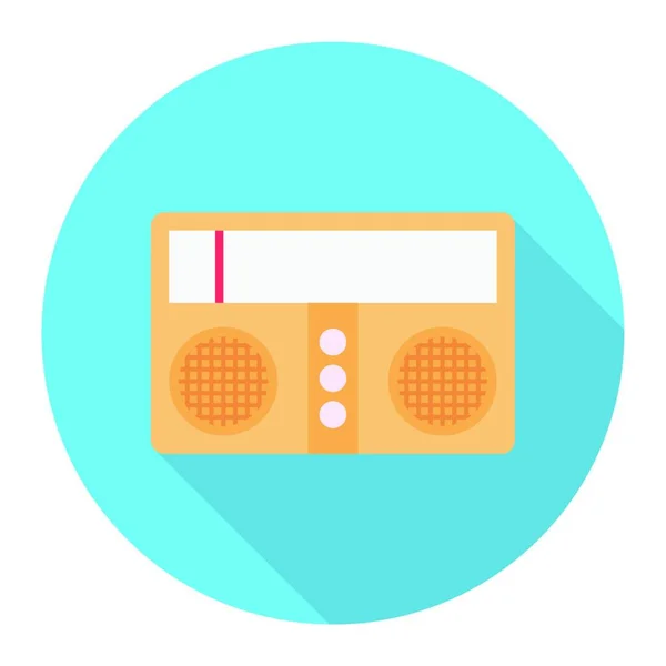 Icono Radio Ilustración Vectorial Diseño Simple — Vector de stock