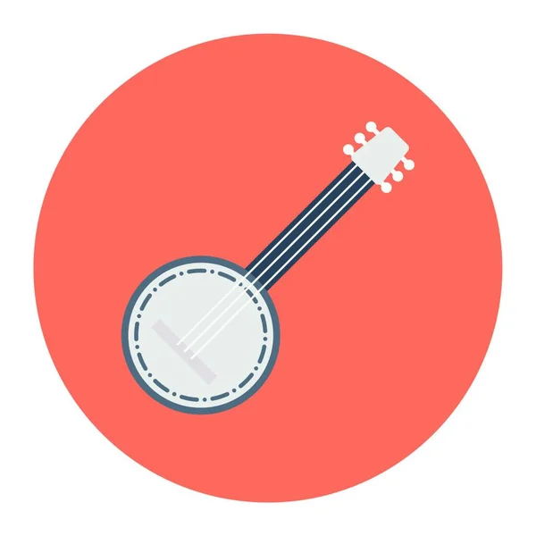 Guitar Icon Web Simple Illustration — 图库矢量图片