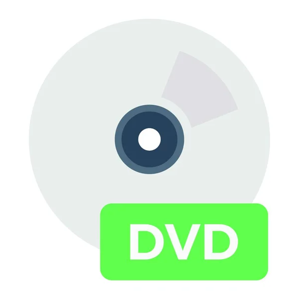 Disc Icon Vector Illustratie Eenvoudig Ontwerp — Stockvector