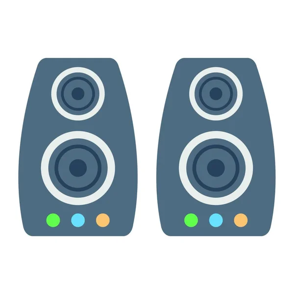 Speakers Icoon Vector Illustratie Eenvoudig Ontwerp — Stockvector
